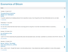 Tablet Screenshot of economicsofbitcoin.com